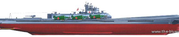 Корабль IJN I-400 [Submarine] - чертежи, габариты, рисунки